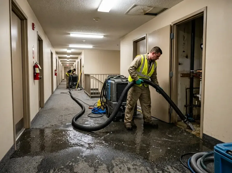 multi-unit-apartment-hallway-f-005 — frequently asked questions, Emergency Burst Pipe Water Extraction & Removal in San Mart…